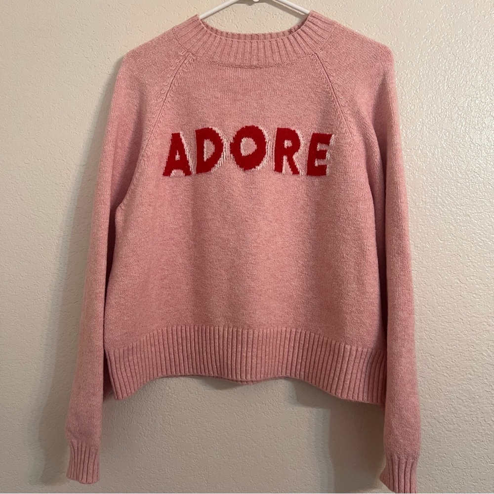 Adore Pink Sweater old navy girly chic boxy pullover soft girl aesthetic - Picture 2 of 9